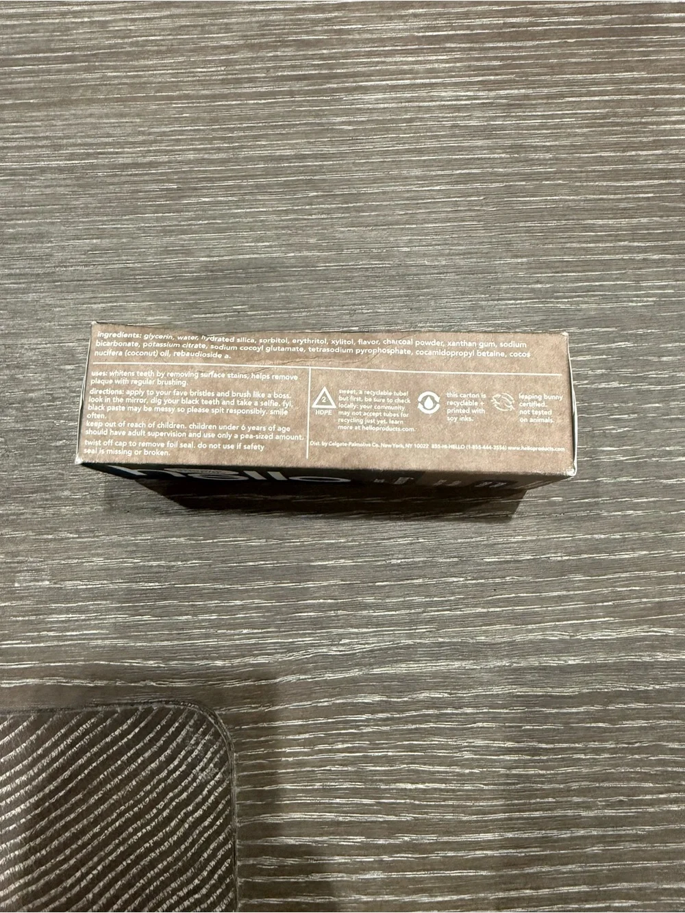 Hello Epic Whitening Activated Charcoal Toothpaste fluoride free mint & coconut